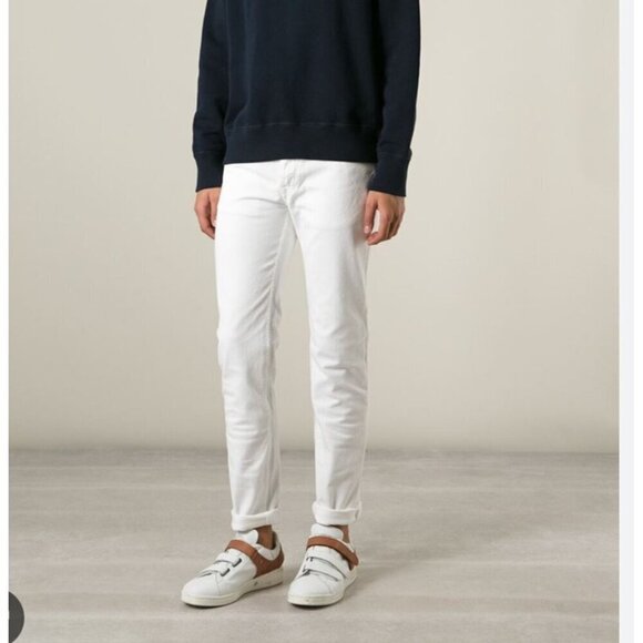 Acne Studio Men Ace slim jeans, White, Size 32/32 K40 - Picture 5 of 9